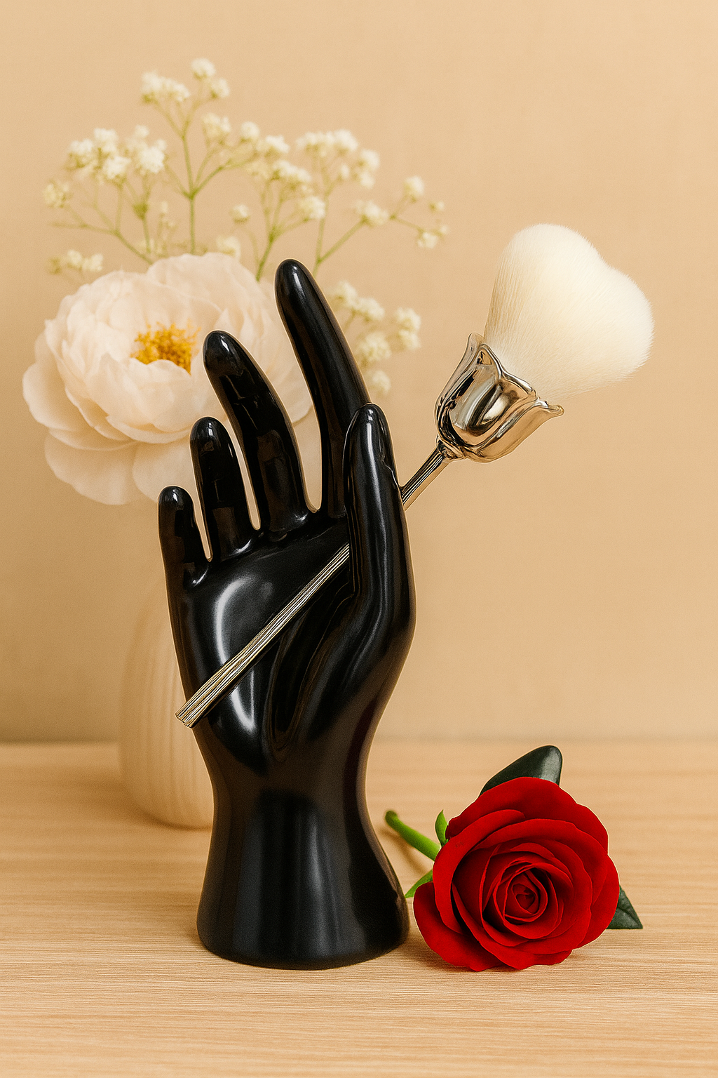 Make-up brush Rose Beige