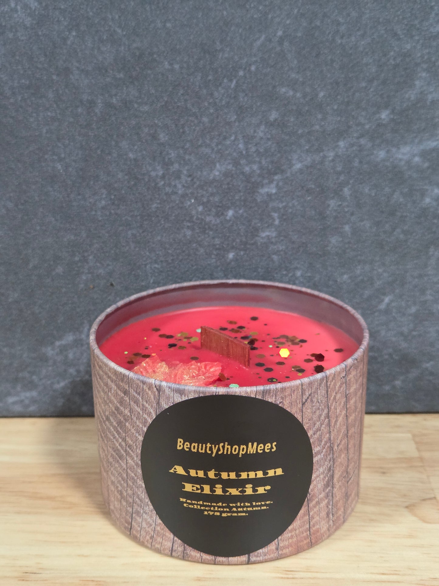 Elixr Brown Candle – Gember, Limoen & Vers Herfstvijg