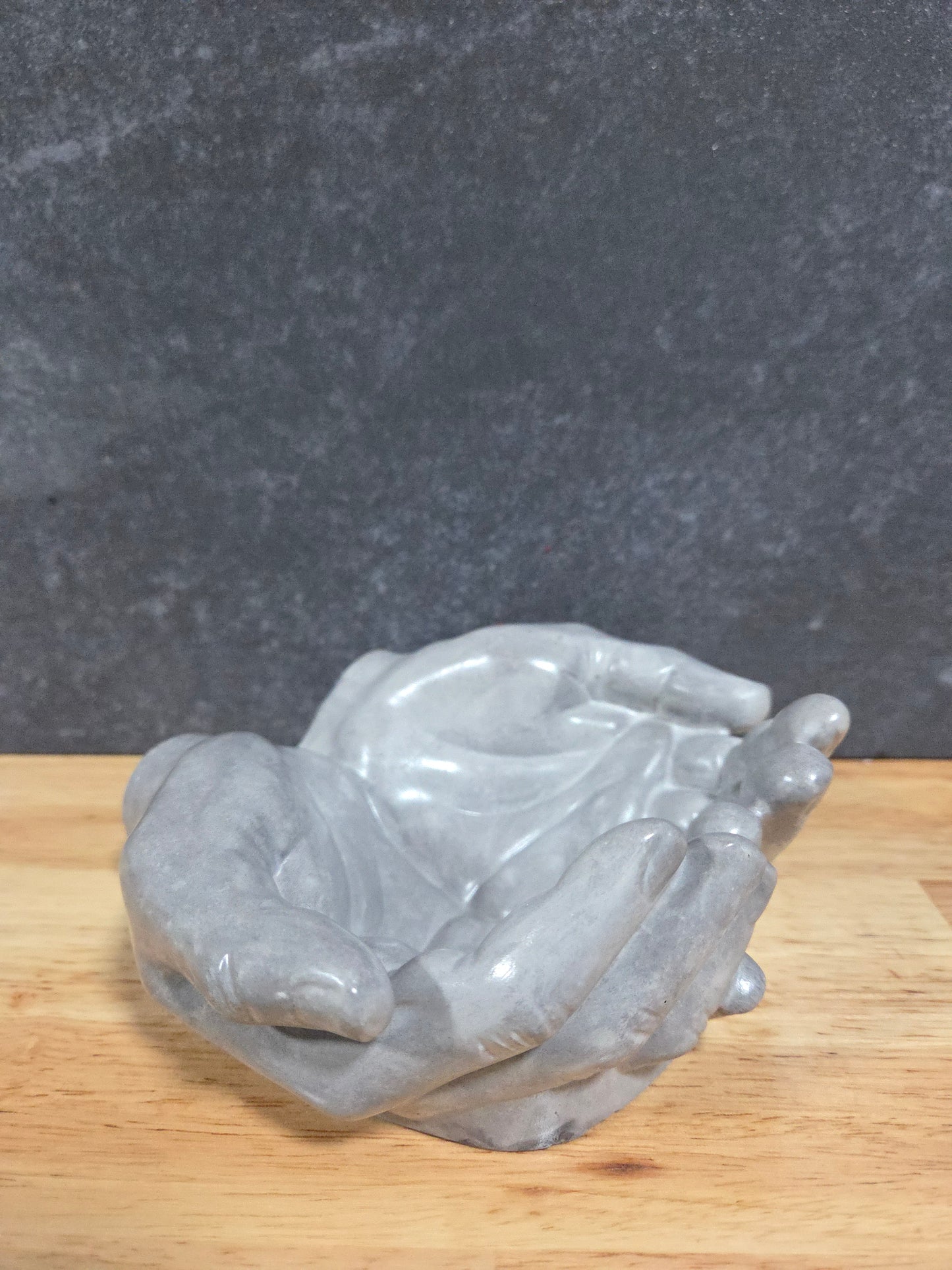 Luxe Grijze Decoratie beeld / schaal – Open Handen