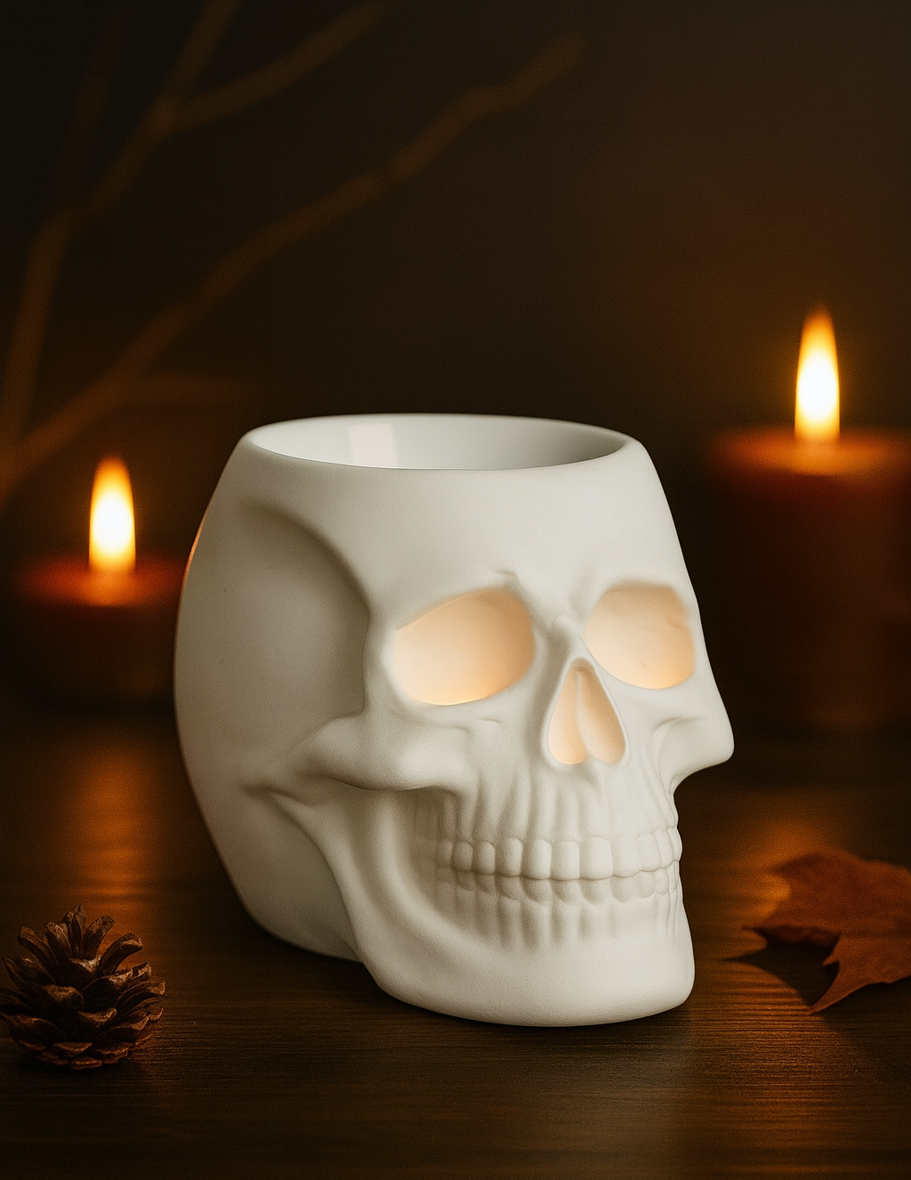💀 Midnight Skull White – Mystieke Geurbrander