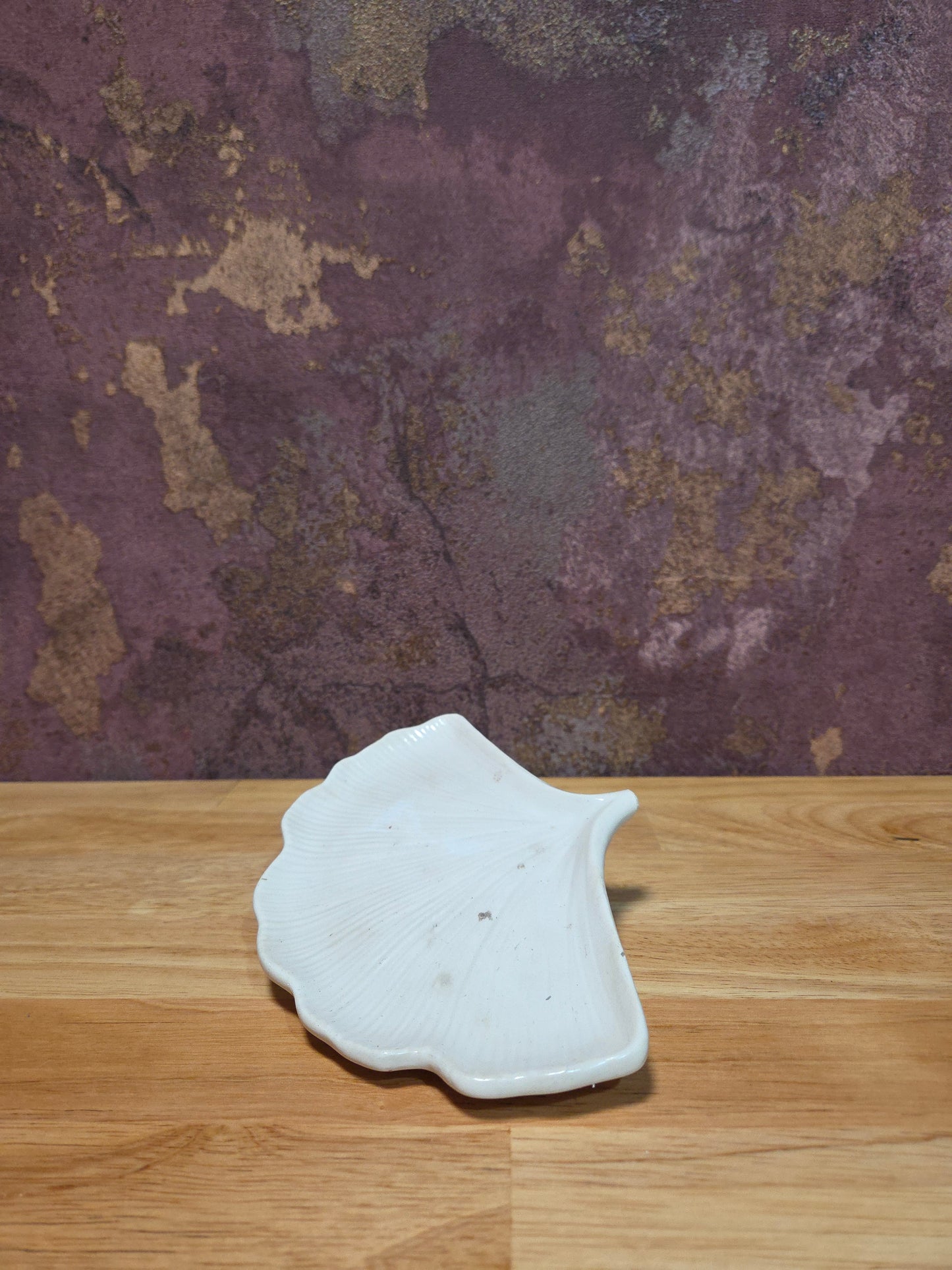 Beige Sieradenschaaltje Leaf – Handgemaakt Minimalistisch Schaaltje