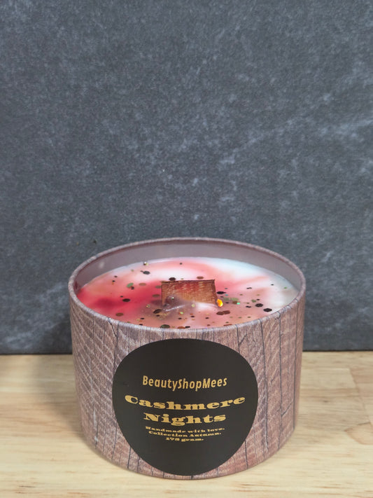 Cashmere Nights Brown Candle – Kasjmier, Cacaoboter & Vers Herfstvijg