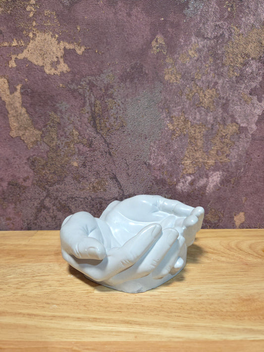 Luxe Grijze Decoratie beeld / schaal – Open Handen