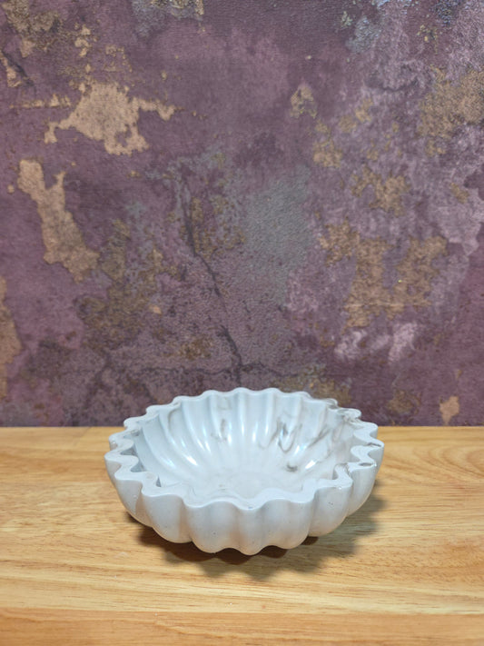 Bruin Grijze Sieradenschaal Blossom – Handgemaakt Decoratief Schaaltje