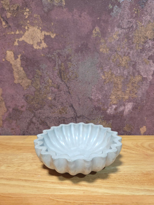 Grijze Sieradenschaal Blossom – Handgemaakt Decoratief Schaaltje