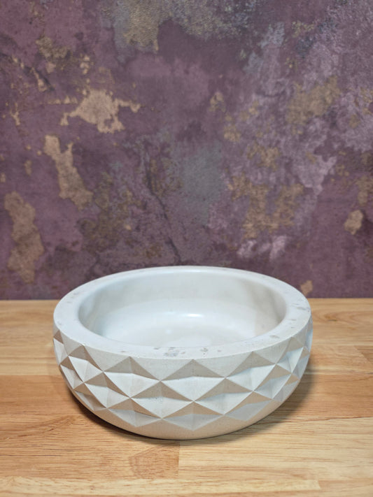 Gips Schaal Beige Geometrisch Patroon