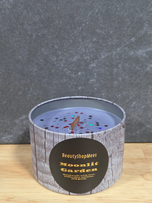 Moonlit Garden Gray Candle – Bergamot, Zwarte Thee & Betoverde Orchidee