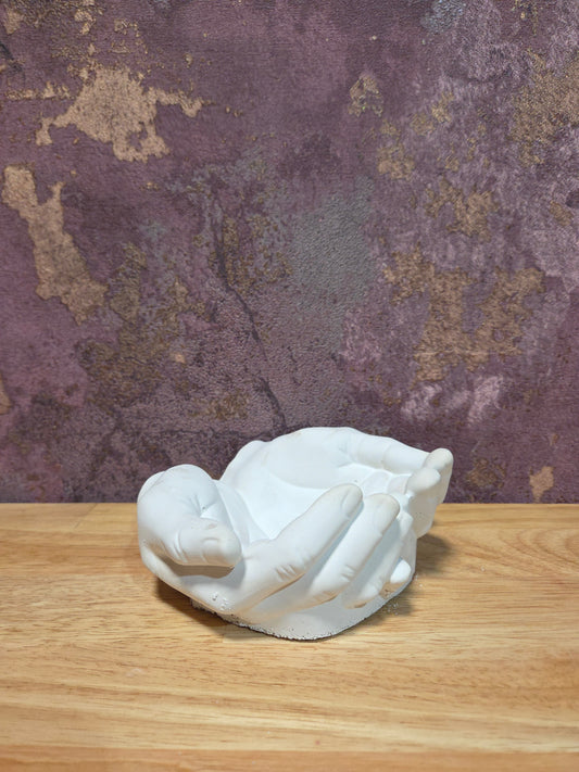 Luxe Beige Decoratie beeld / schaal – Open Handen