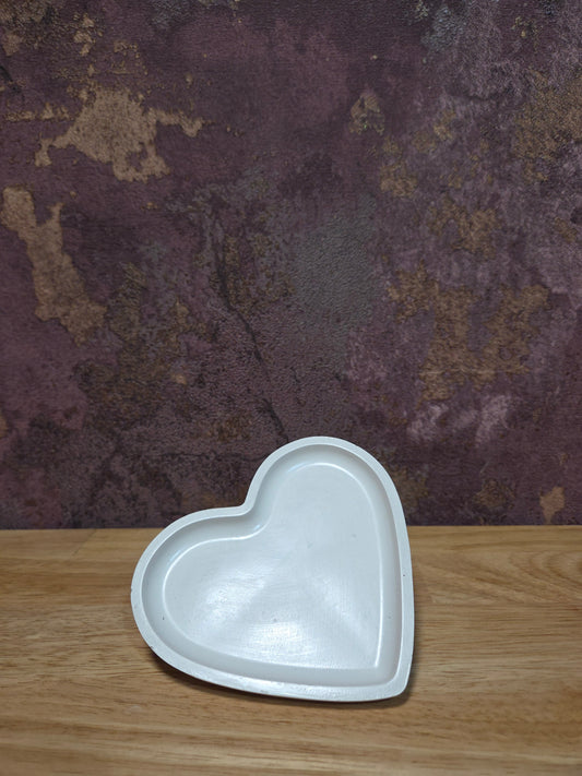 Luxe Witte Hartjesvormig Sieradenschaaltje – Handgemaakt