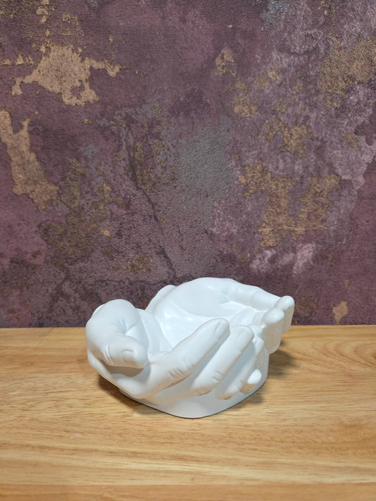 Luxe Wit Decoratie beeld / schaal – Open Handen