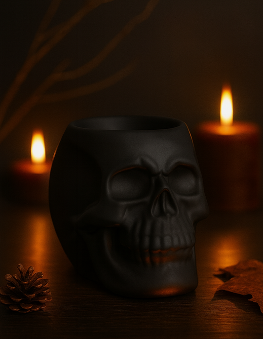 💀 Midnight Skull Black – Mystieke Geurbrander