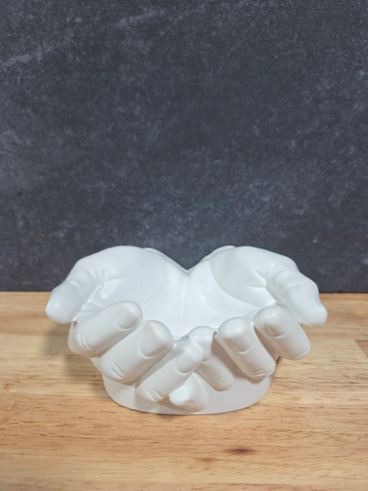 Luxe Wit Decoratie beeld / schaal – Open Handen