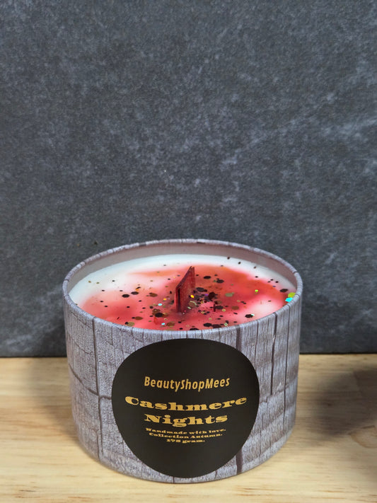 Cashmere Nights Gray Candle – Kasjmier, Cacaoboter & Vers Herfstvijg