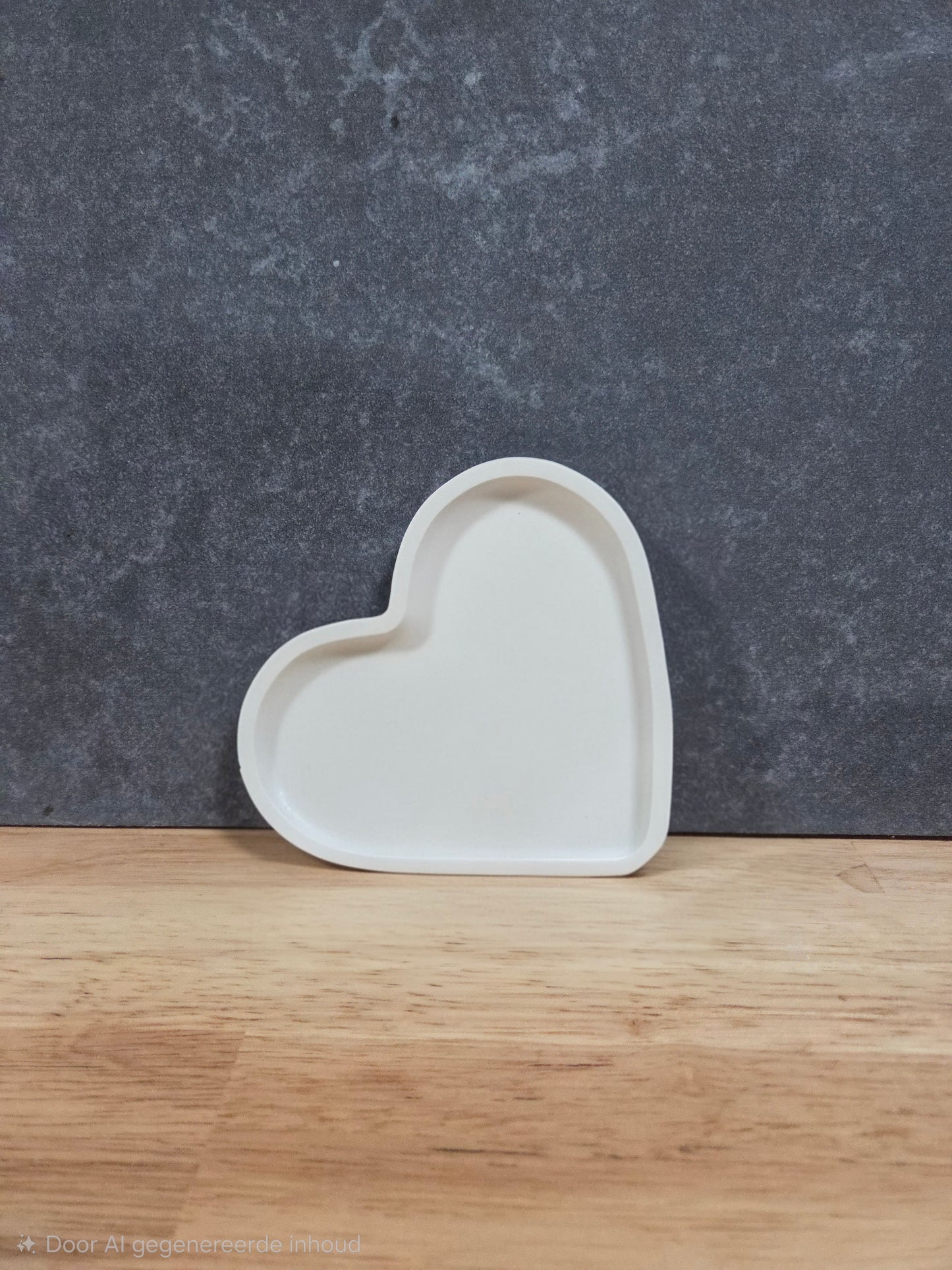 Luxe Witte Hartjesvormig Sieradenschaaltje – Handgemaakt