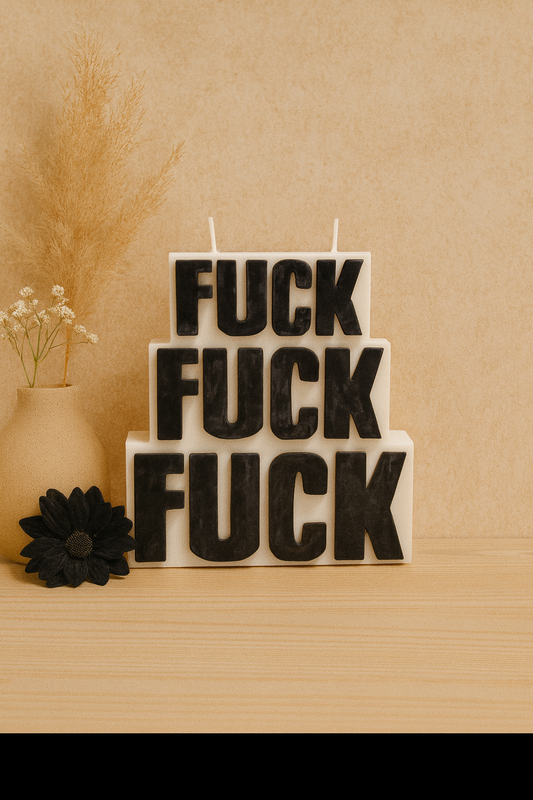 Fuck Fuck Fuck kaars (diverse varianten)