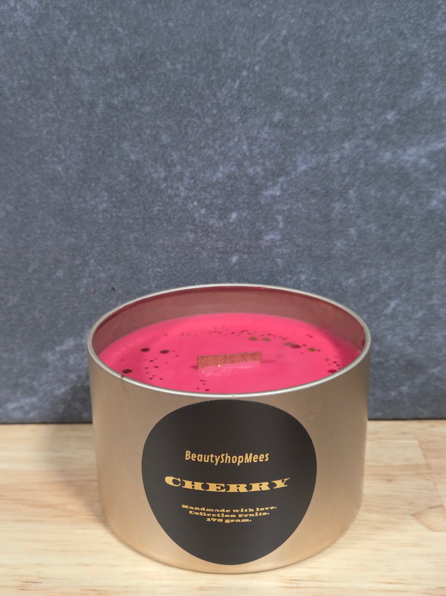 Gold Candle Cherry Candle