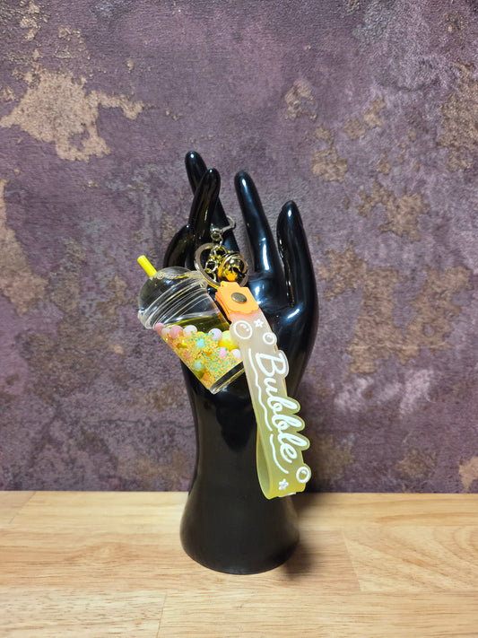 Boba Tea Sleutelhanger Geel