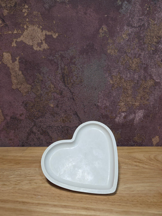 Luxe Beige Hartjesvormig Sieradenschaaltje – Handgemaakt